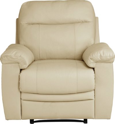 Collection - Paolo - Riser Recliner - Leather Chair - Ivory